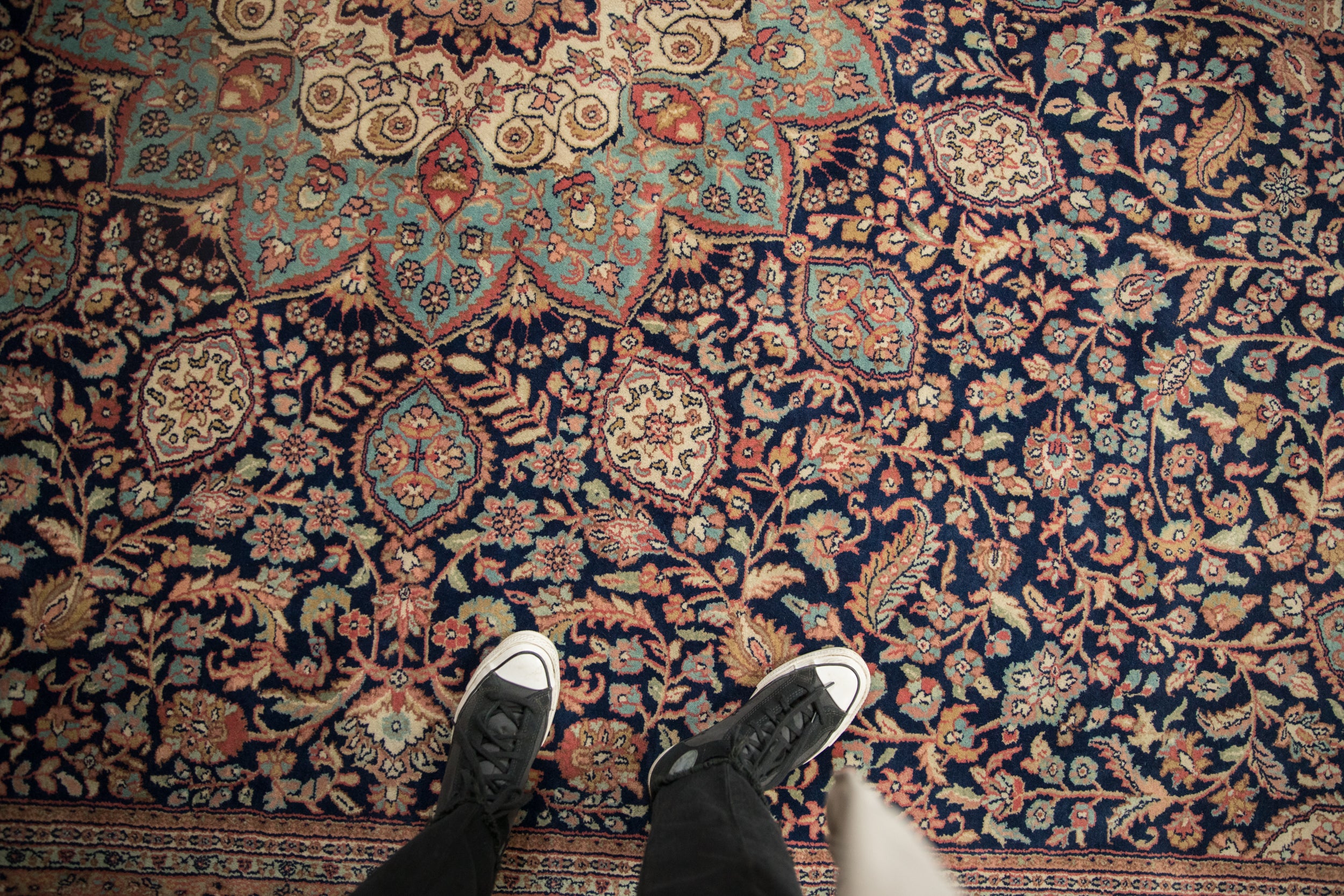 10x15 Vintage Indian Ardebil Design Carpet // ONH Item mc001807 Image 1