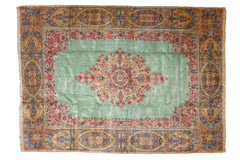 9.5x13.5 Vintage Kerman Carpet // ONH Item mc001813