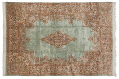 9.5x13.5 Vintage Kerman Carpet // ONH Item mc001817