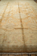 9.5x14.5 Gold Wash Indian Oushak Design Carpet // ONH Item mc001818 Image 8