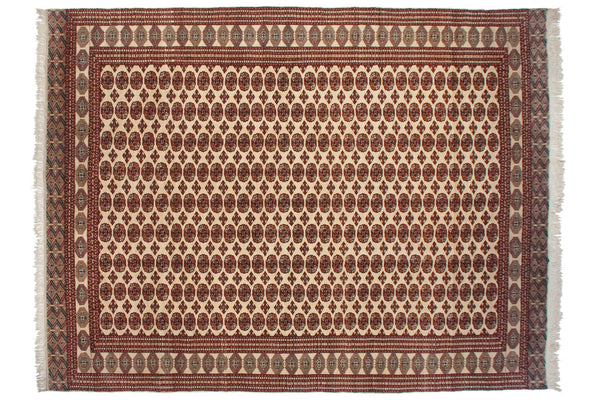 12x15.5 Vintage Pakistani Bokhara Design Carpet // ONH Item mc001820