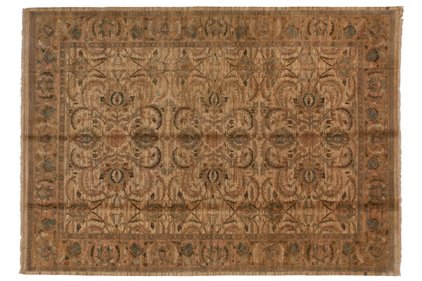 10x14 Vintage Tea Washed Agra Carpet // ONH Item mc001821