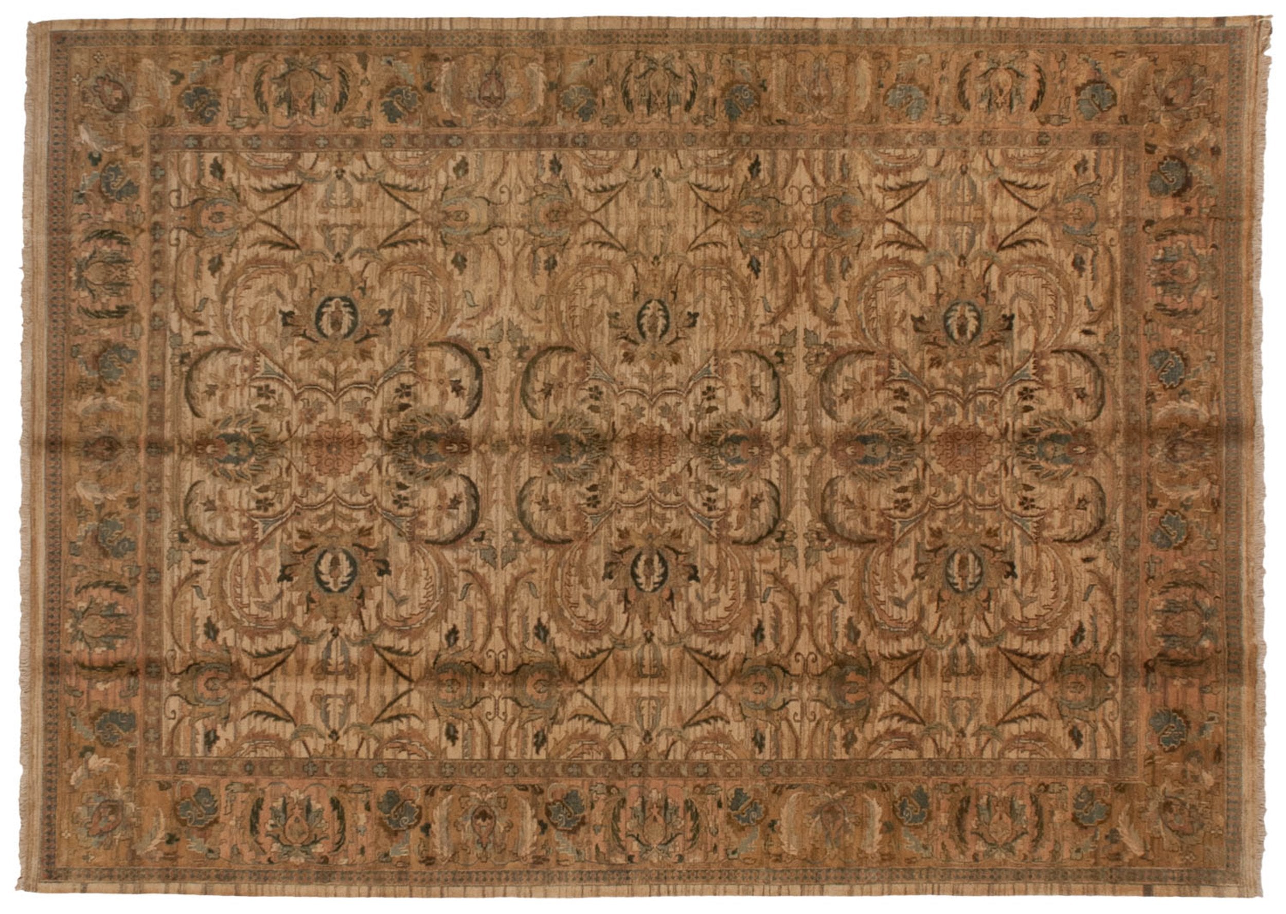 10x14 Vintage Tea Washed Agra Carpet // ONH Item mc001821 Image 1