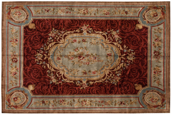 12x15 Indian Savonnerie Design Carpet // ONH Item mc001822