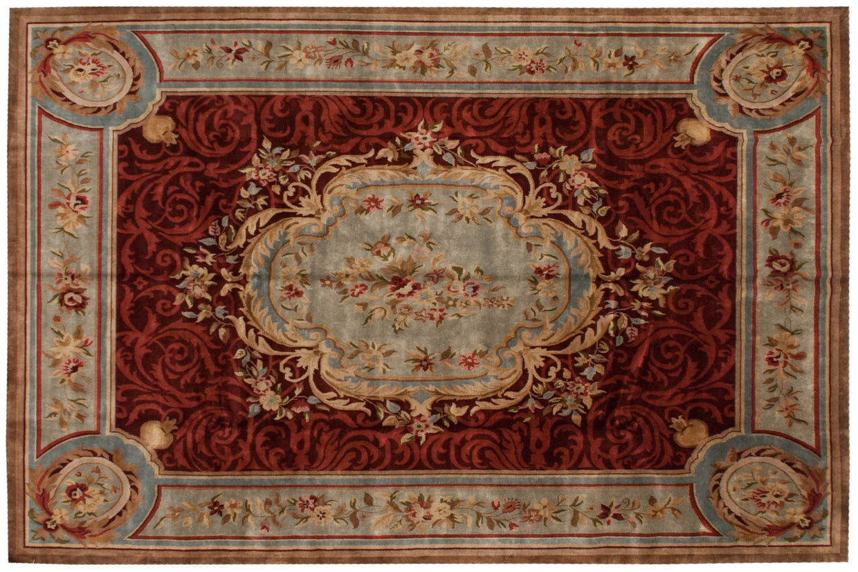 12x15 Indian Savonnerie Design Carpet // ONH Item mc001822