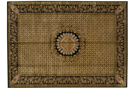 10x14.5 Indian Savonnerie Design Carpet // ONH Item mc001824