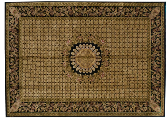 10x14.5 Indian Savonnerie Design Carpet // ONH Item mc001824 Image 1