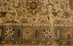 9.5x13.5 Vintage Tea Washed Indian Sultanabad Design Carpet // ONH Item mc001825 Image 5