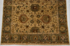 9.5x13.5 Vintage Tea Washed Indian Sultanabad Design Carpet // ONH Item mc001825 Image 6