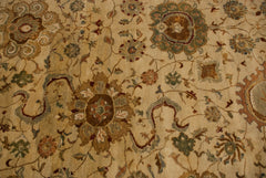 9.5x13.5 Vintage Tea Washed Indian Sultanabad Design Carpet // ONH Item mc001825 Image 7