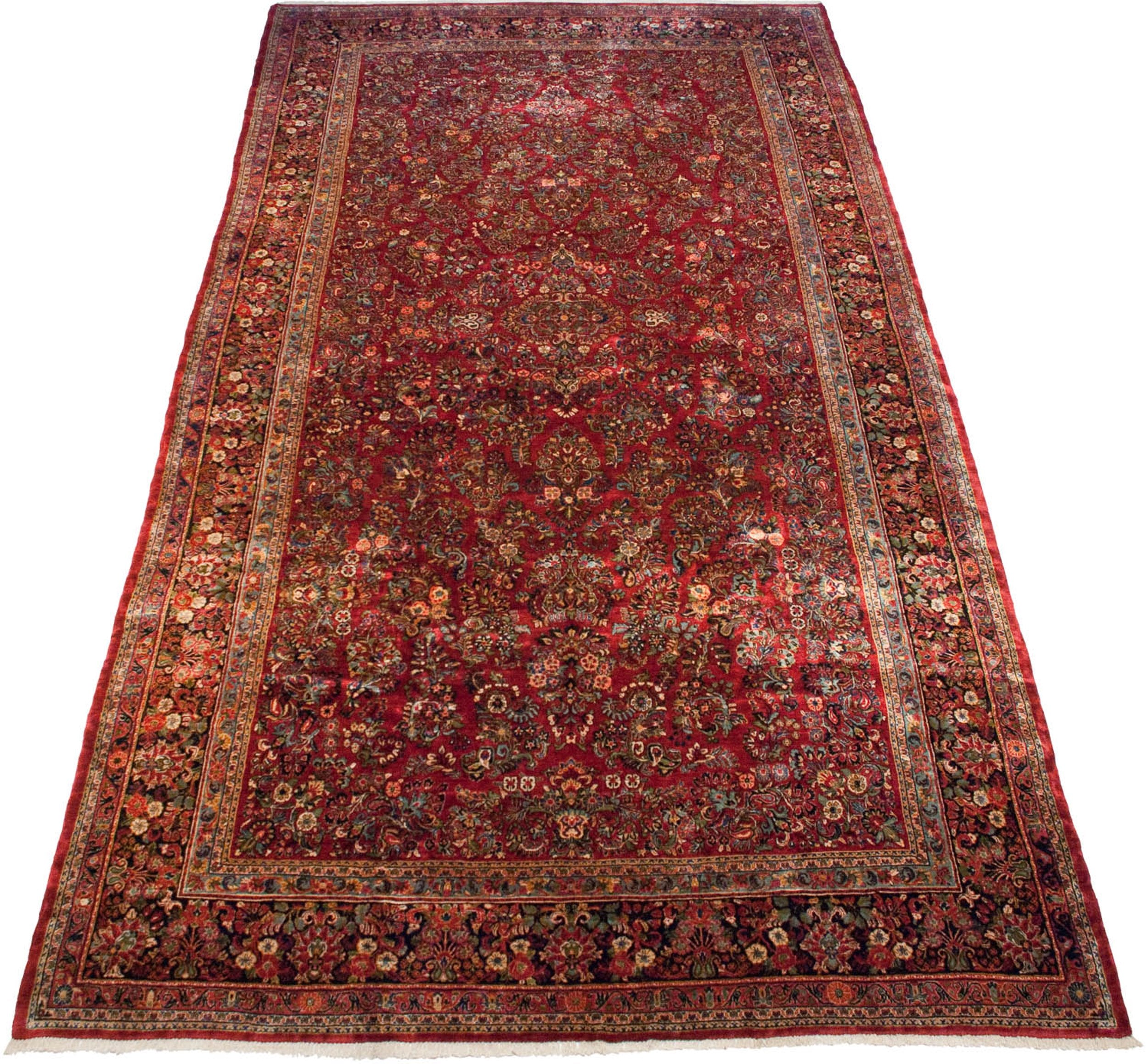 12.5x23.5 Vintage Fine American Sarouk // ONH Item mc001826 Image 1