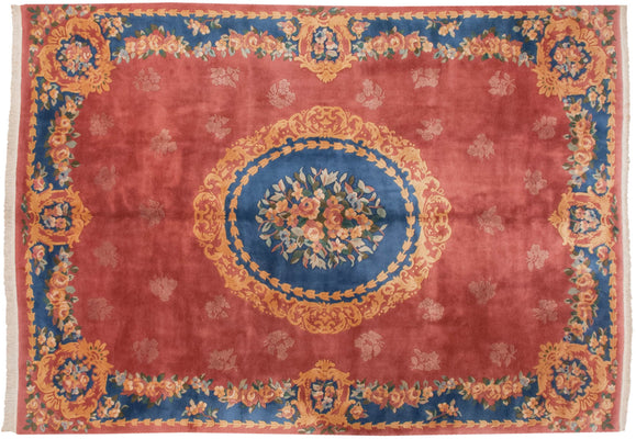 9.5x13.5 Vintage Japanese Aubusson Design Carpet // ONH Item mc001830 Image 1