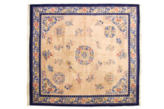 12x13 Vintage Japanese Peking Design Square Carpet // ONH Item mc001831