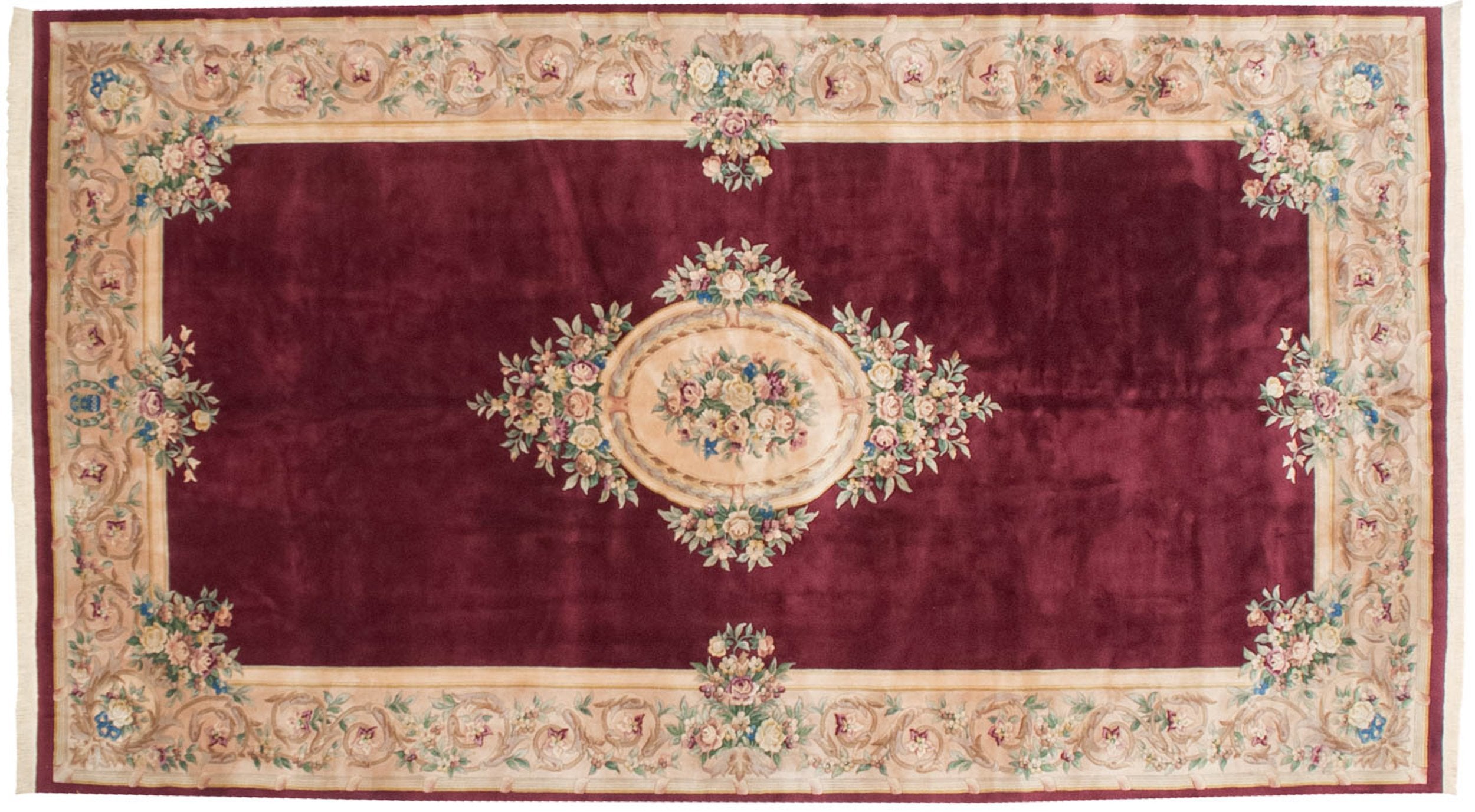 10x17.5 Vintage Fine Japanese Savonnerie Design Carpet // ONH Item mc001833 Image 1