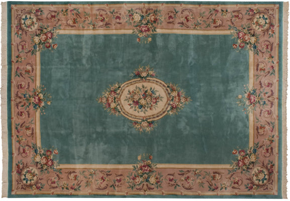 10x13.5 Vintage Japanese Savonnerie Design Carpet // ONH Item mc001834 Image 1