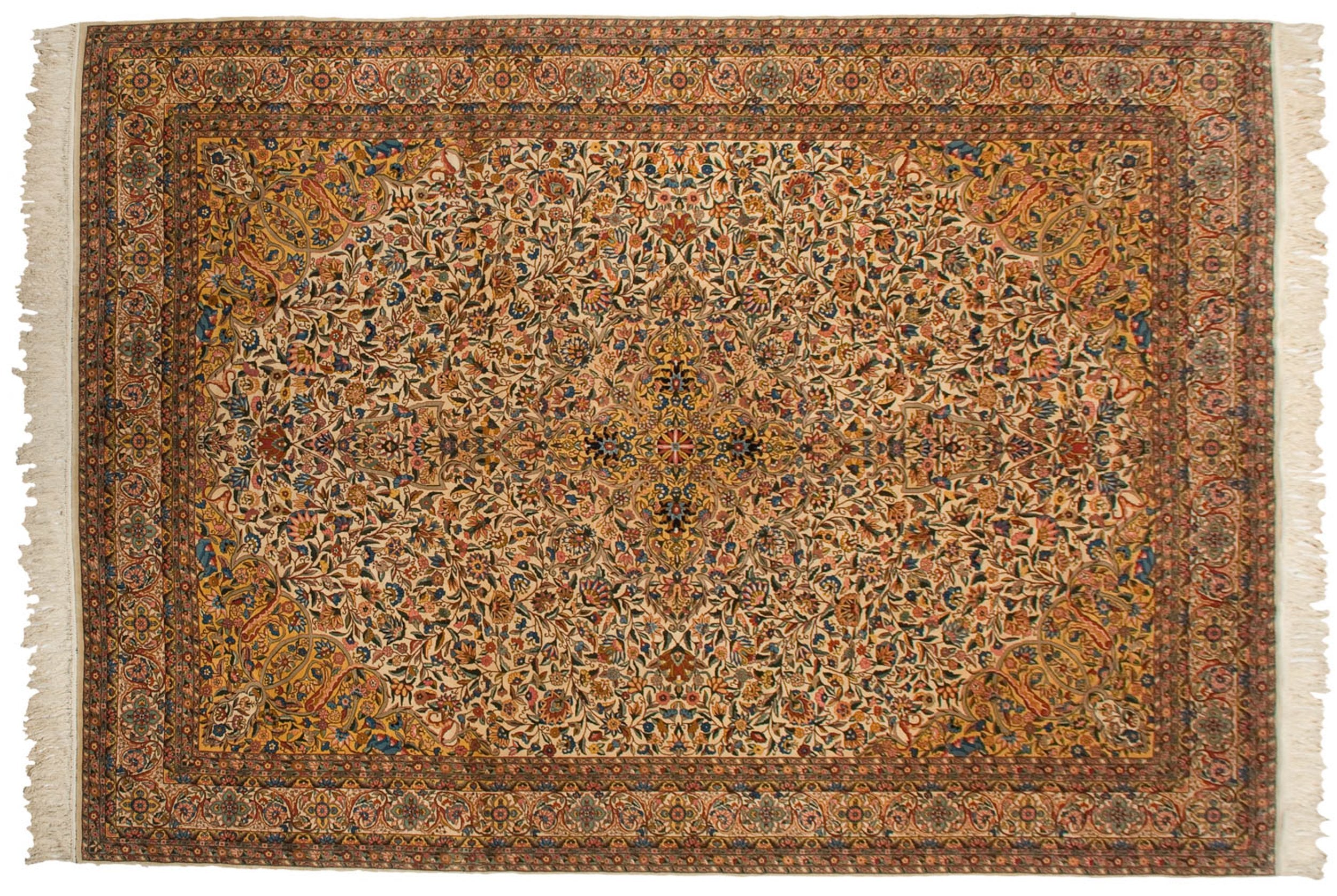 10x14.5 Vintage Fine Bulgarian Isfahan Design Carpet // ONH Item mc001835 Image 1