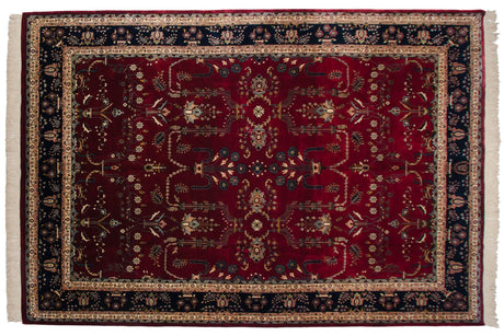 9.5x14 Fine Indian Mohajeran Sarouk Design Carpet // ONH Item mc001839