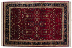 9.5x14 Fine Indian Mohajeran Sarouk Design Carpet // ONH Item mc001839