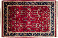 9.5x14 Fine Indian Mohajeran Sarouk Design Carpet // ONH Item mc001839 Image 4