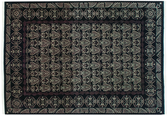 10x14 Vintage Indian Damask Design Carpet // ONH Item mc001848 Image 1