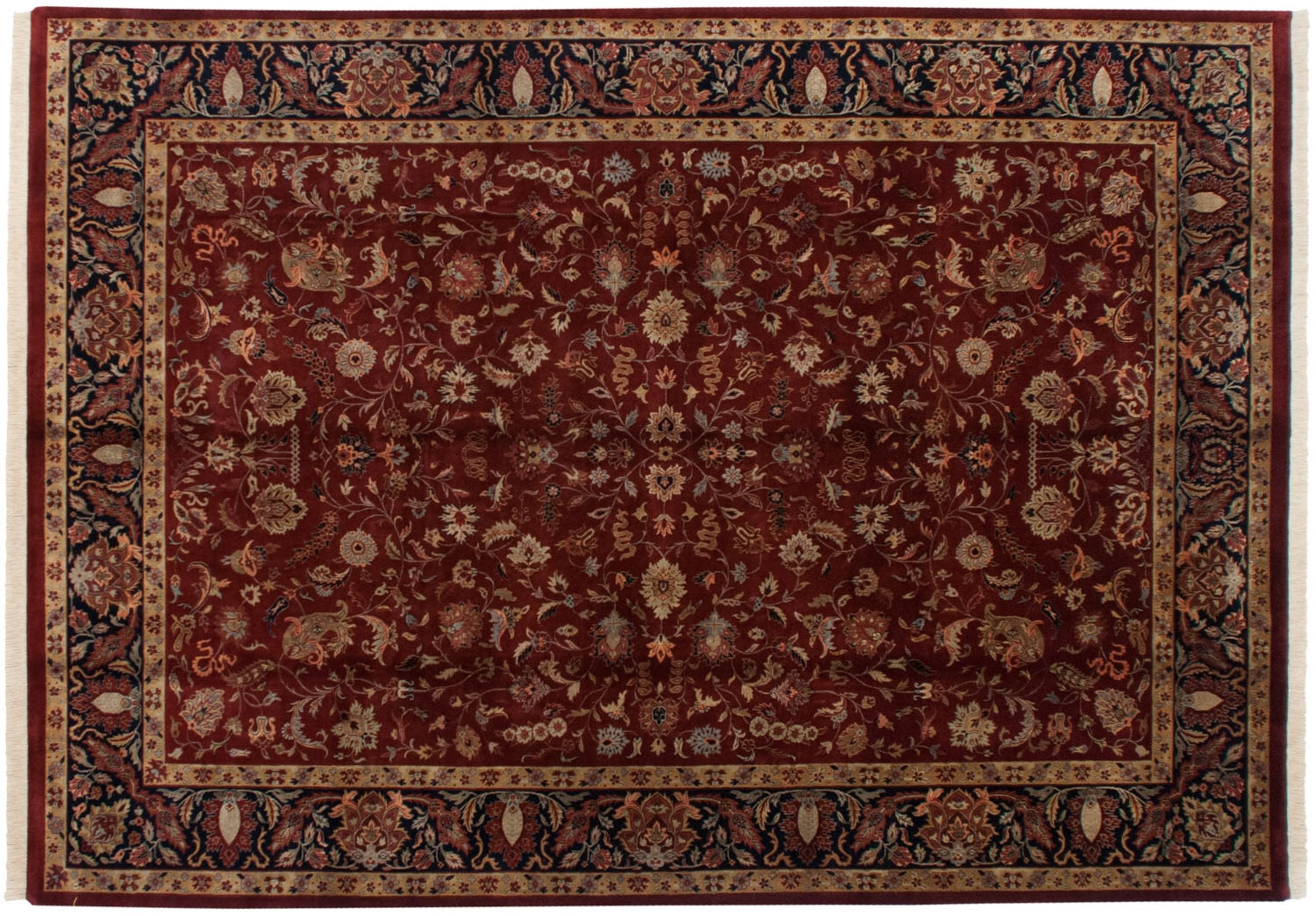 9.5x14 Fine Indian Mohajeran Sarouk Design Carpet // ONH Item mc001851 Image 1