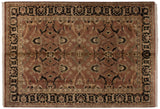 Agra Carpet showing its full pile and allover bronze, black, ivory contoured vinery.