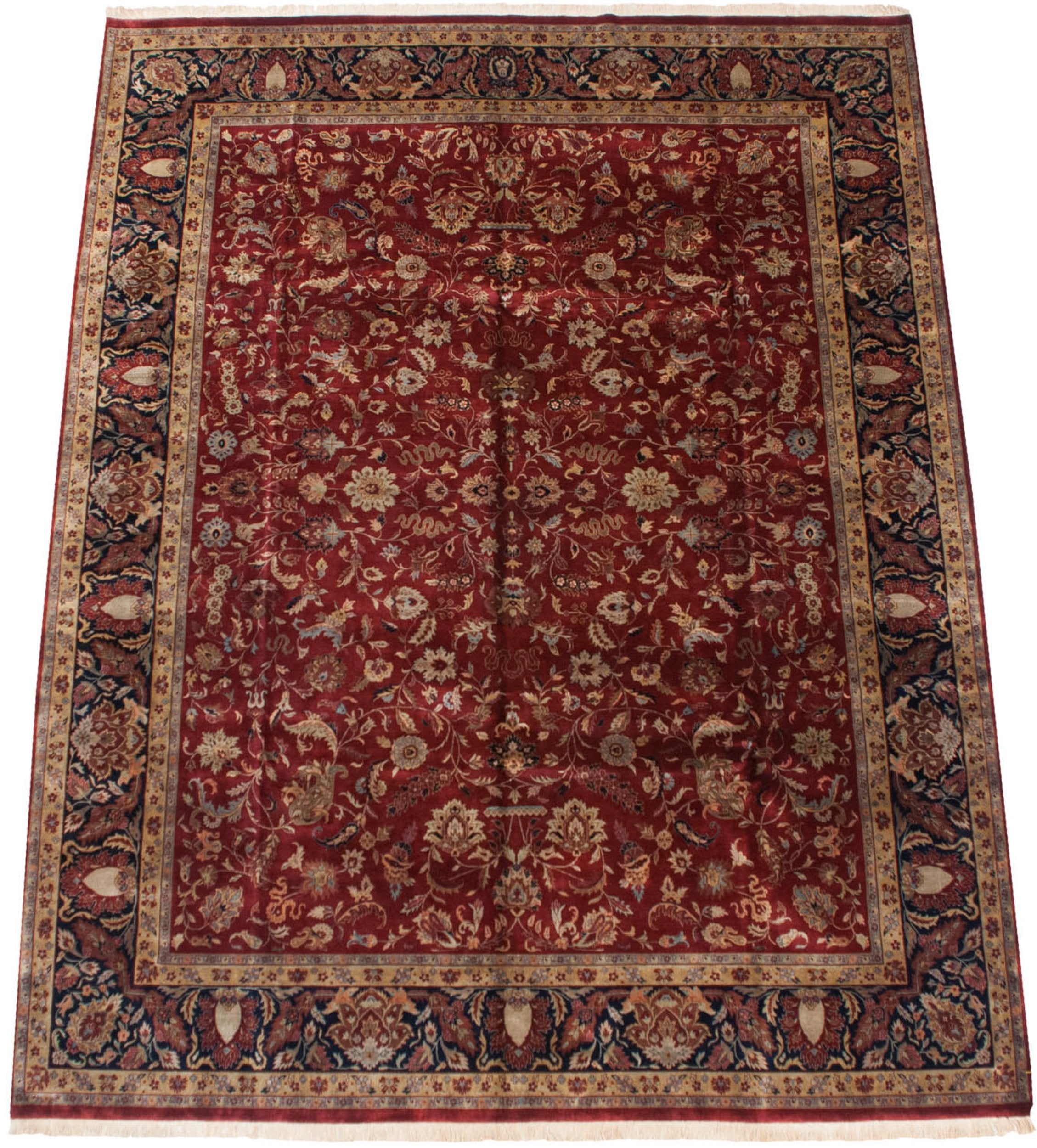 11.5x15 Fine Indian Mohajeran Sarouk Design Carpet // ONH Item mc001855 Image 1