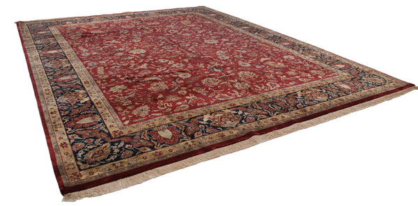 11.5x15 Fine Indian Mohajeran Sarouk Design Carpet // ONH Item mc001855 Image 3