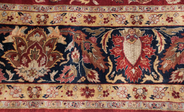 11.5x15 Fine Indian Mohajeran Sarouk Design Carpet // ONH Item mc001855 Image 6