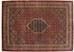 9.5x14 Fine Indian Bijar Design Carpet // ONH Item mc001857 Image 1