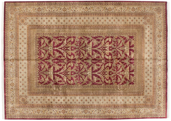 10x14 Fine Indian Art Nouveau Design Carpet // ONH Item mc001859 Image 1