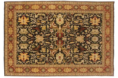 9.5x14.5 Fine Indian Serapi Design Carpet // ONH Item mc001860