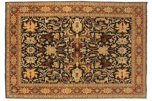 9.5x14.5 Fine Indian Serapi Design Carpet // ONH Item mc001860