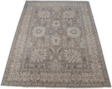 Indian Northwest Persian design carpet featuring oversized ivory floral palmettes.