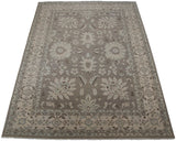 Northwest Persian design carpet featuring silver and ivory floral palmettes and vinery.