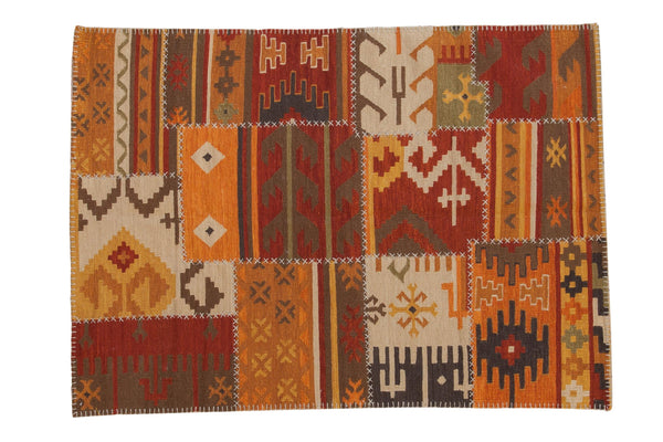 4x6 New Patchwork Kilim Rug // ONH Item mc001872