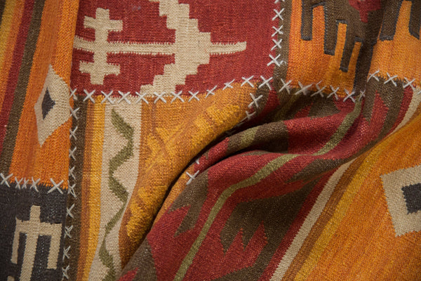 3x11.5 New Patchwork Kilim Rug Runner // ONH Item mc001876 Image 8