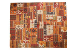 9.5x11.5 New Patchwork Kilim Carpet // ONH Item mc001878