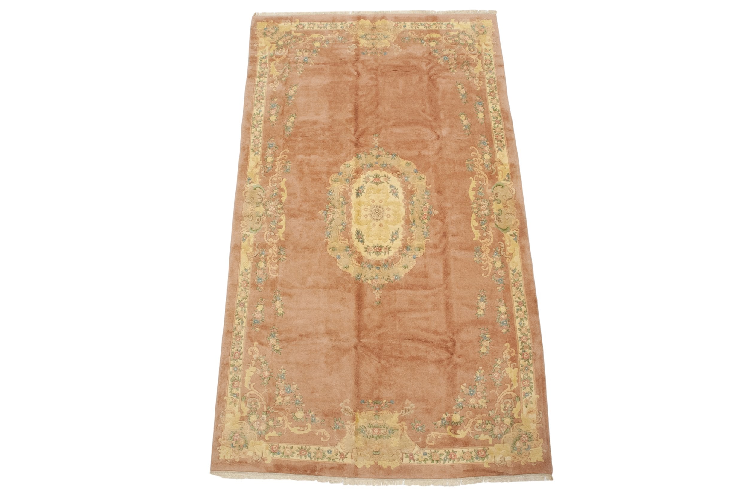 11.5x20 Vintage Indian Aubusson Design Carpet // ONH Item mc001881 Image 1