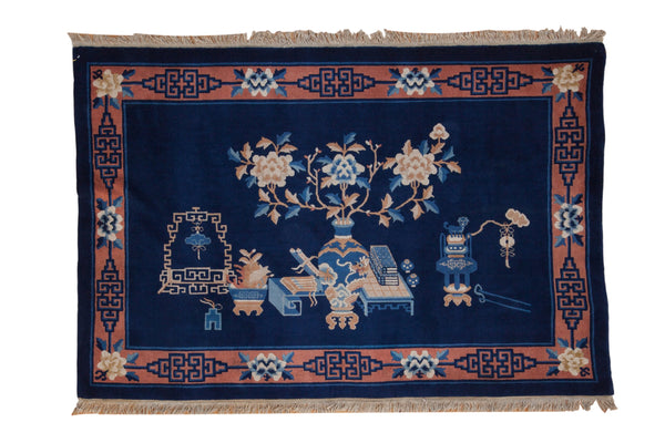 4x6 Vintage Pictorial Peking Rug // ONH Item mc001885