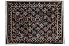 9x11.5 Vintage Indian Arts And Crafts Design Carpet // ONH Item mc001888