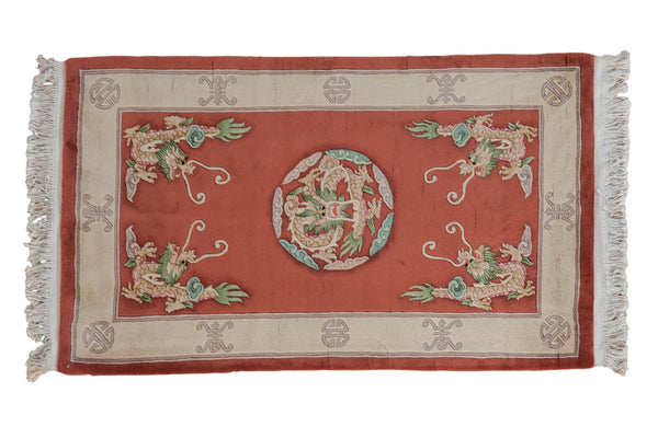 3x5 Vintage Pictorial Peking Rug // ONH Item mc001891