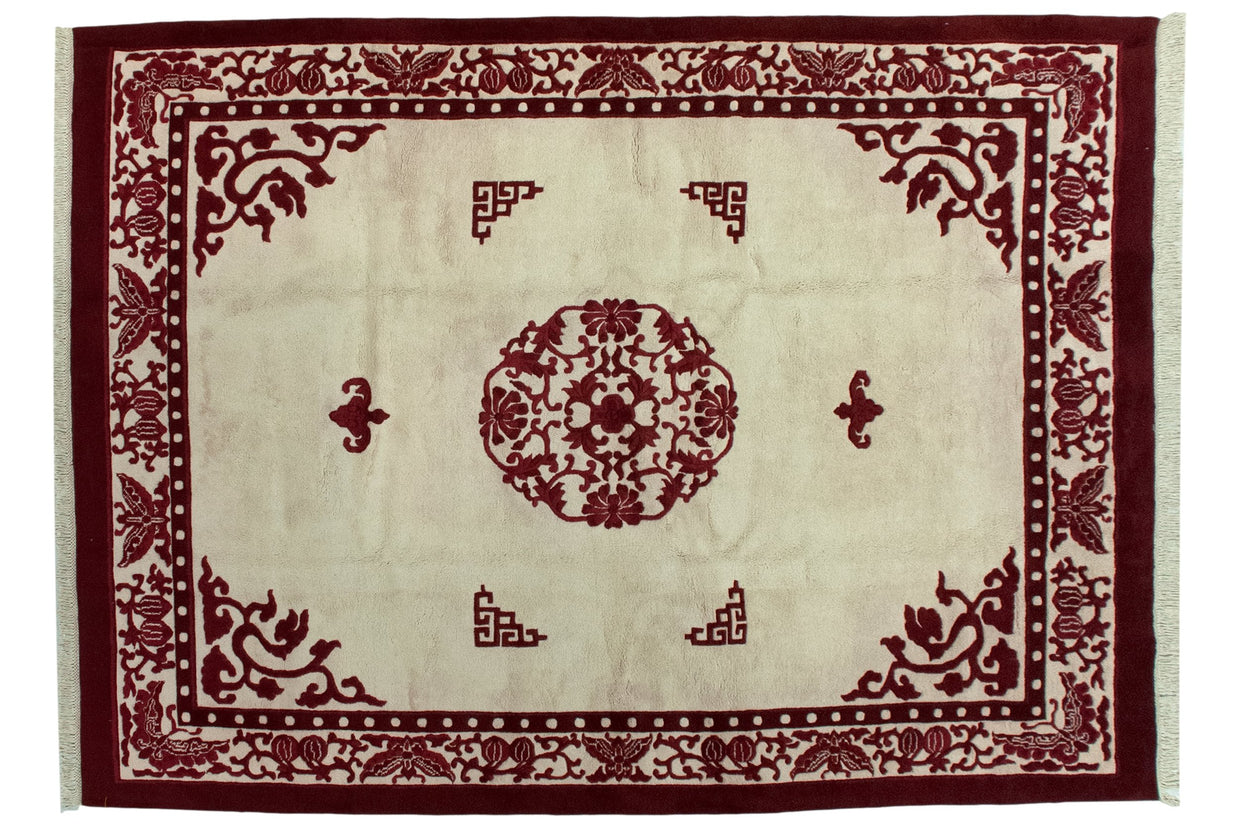 10x14 Vintage Indian Peking Design Carpet // ONH Item mc001901