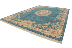 10x14 Vintage Indian Aubusson Design Carpet // ONH Item mc001903 Image 1