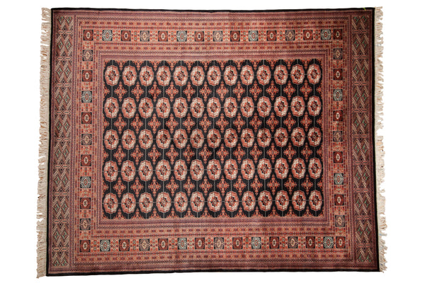 8.5x10.5 Vintage Fine Bokhara Carpet // ONH Item mc001907