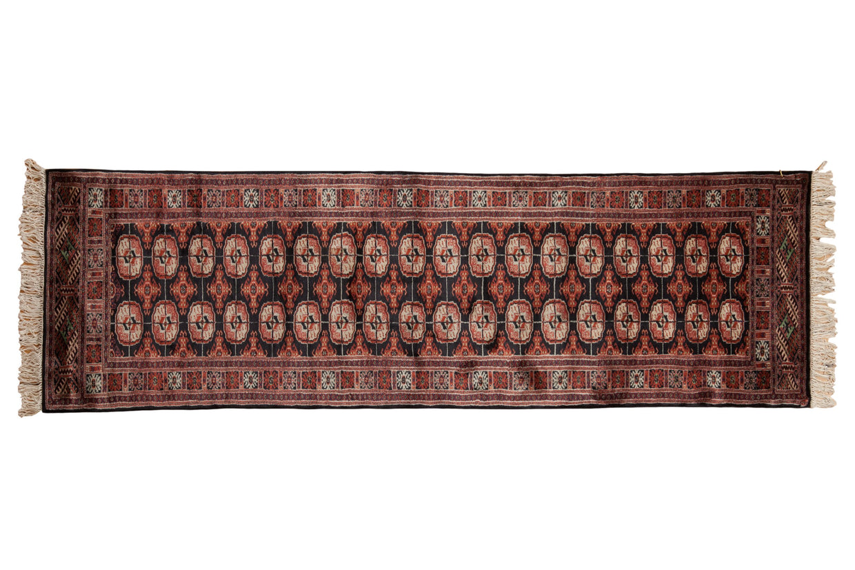 2.5x8 Vintage Fine Bokhara Rug Runner // ONH Item mc001909