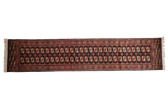 2.5x12 Vintage Fine Bokhara Rug Runner // ONH Item mc001911