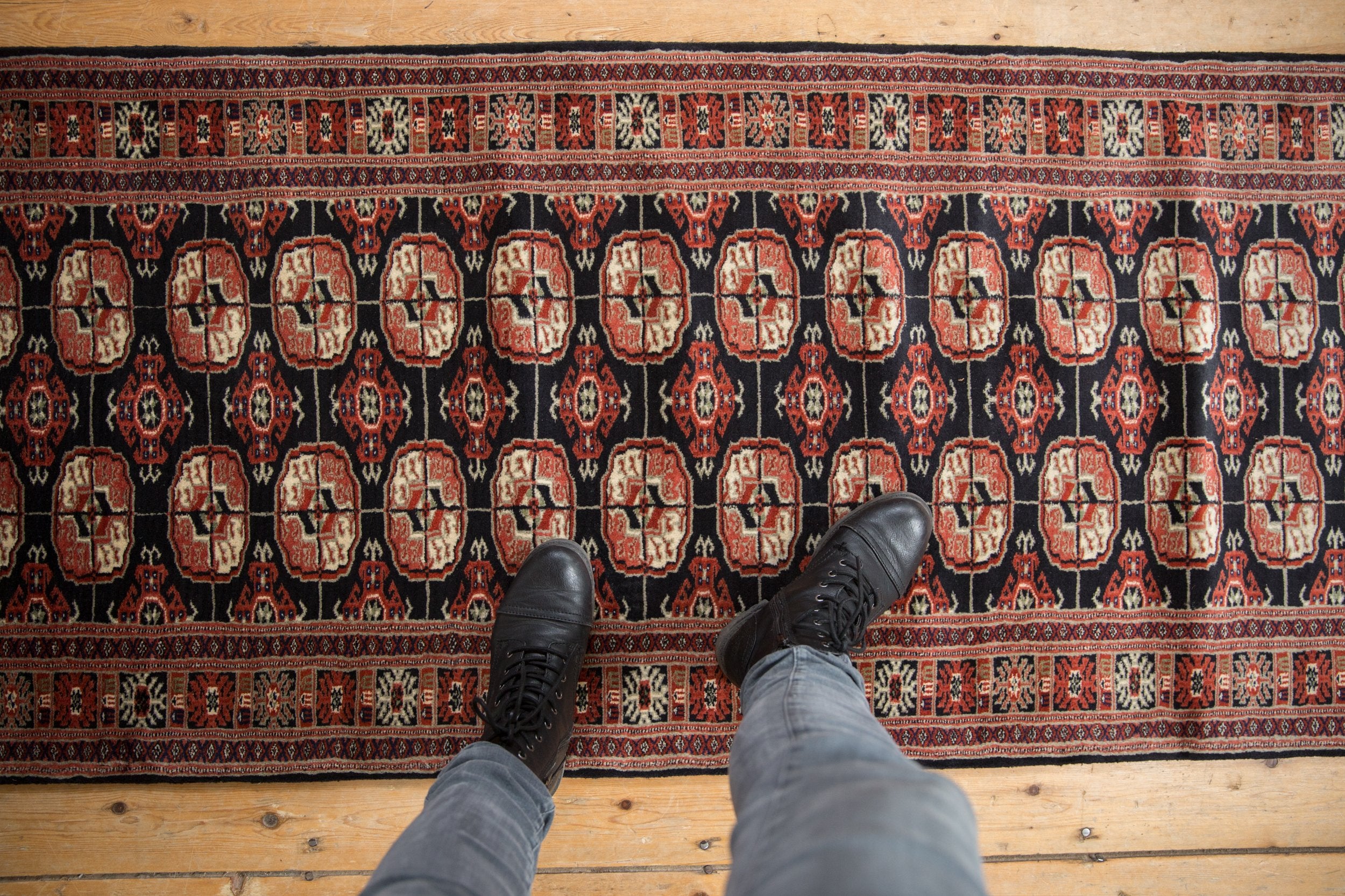 2.5x12 Vintage Fine Bokhara Rug Runner // ONH Item mc001911 Image 1