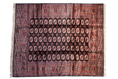 8x10 Vintage Fine Bokhara Carpet // ONH Item mc001912