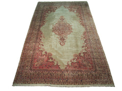 12x21.5 Vintage Kerman Carpet // ONH Item mc001916